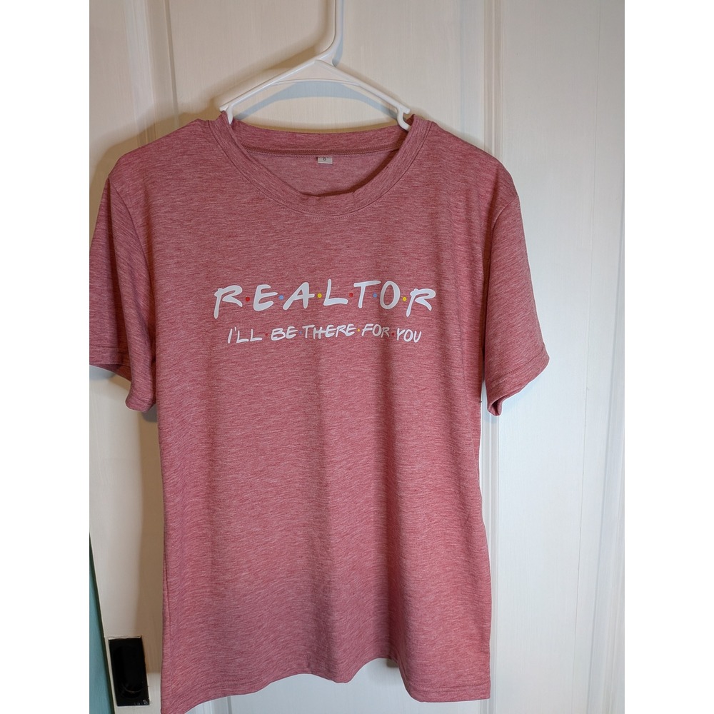 Realtor I'll Be There For You Friends Inspired Graphic Tee Heather Red Small